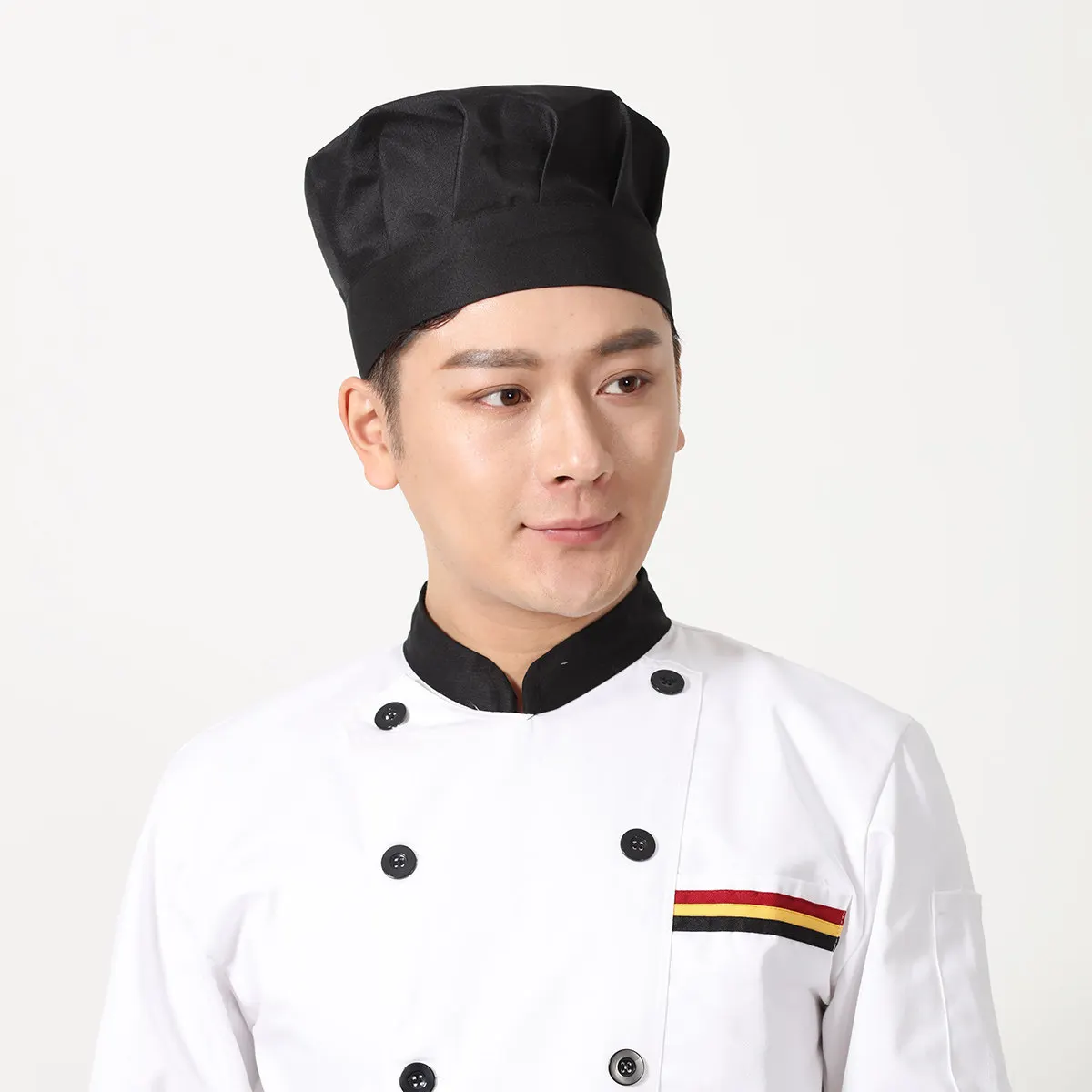 

1 шт. шапка-грибок, шапка шеф-повара, регулируемая для различных размеров головы, из мягкой, приятной для кожи ткани, объемная рабочая шапка, высокого качества