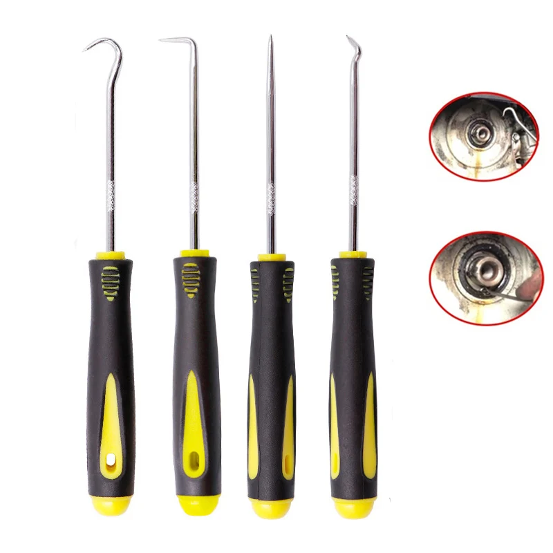 

4PCS/Set Car Remover Tool Set Auto Car Pick and Hook Set O Ring Oil Seal Screwdrivers Gasket Puller Craft Hand Mechanic Tools