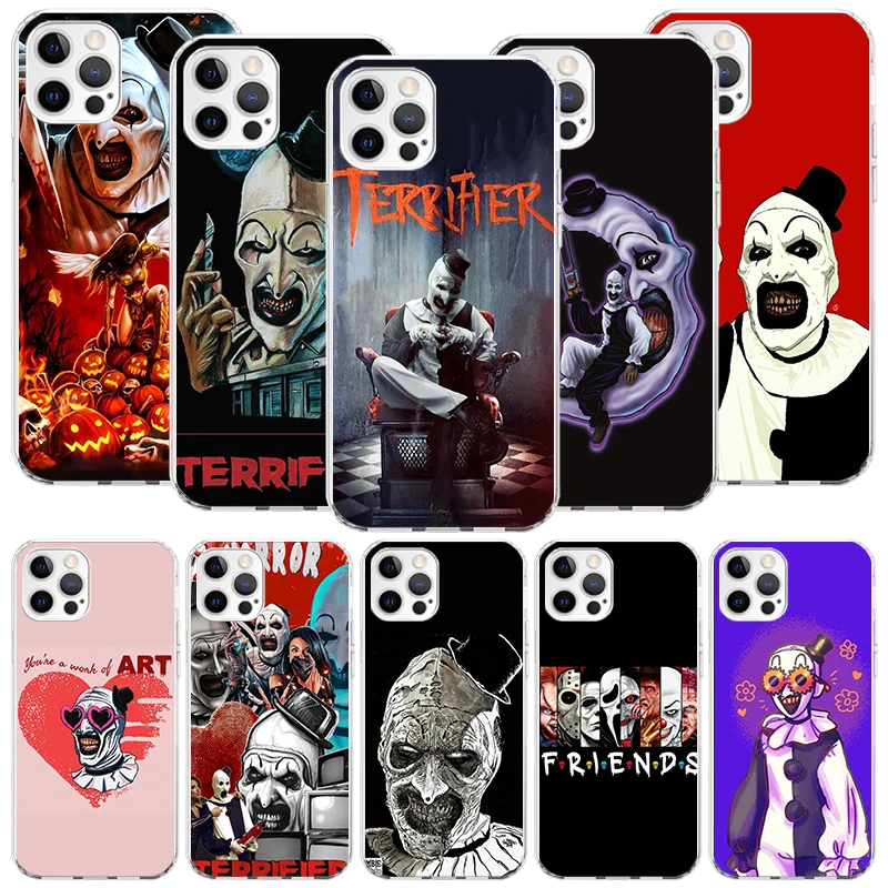 Horror Movie Terrifier Phone Case For iPhone 16 15 Plus 11 14 Pro Max 13 12 Mini XS X 7 8 + SE Pattern Customized Couqe Cover 11