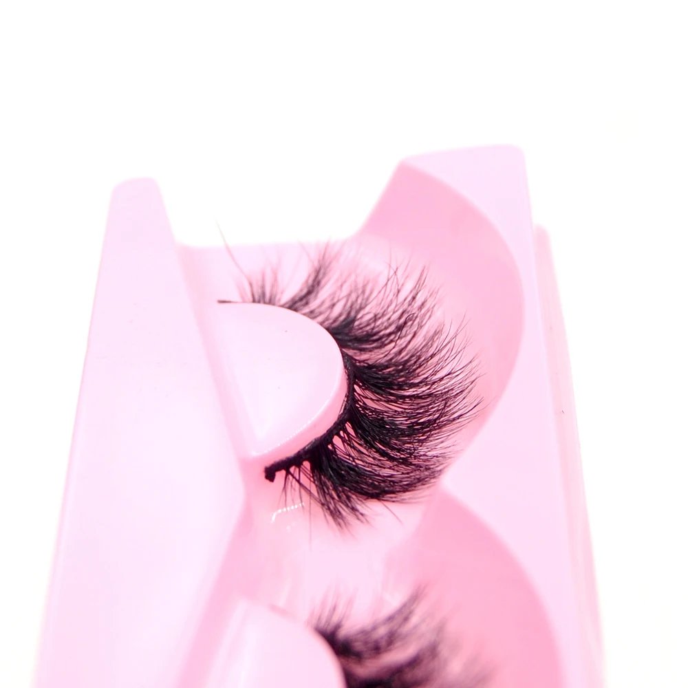 Hot Selling 3D Short Lashes Fake Mink 8-1mm Fluffy Eyelashes 100% Natural Soft False Eyelashes Makeup Beauty Tools