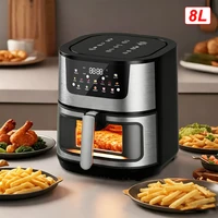 Air Fryer 8L 2800W Oil Free Electric Air Fryer with Touchscreen Household Multi-function Non-fat Fryer with Visible Window 1