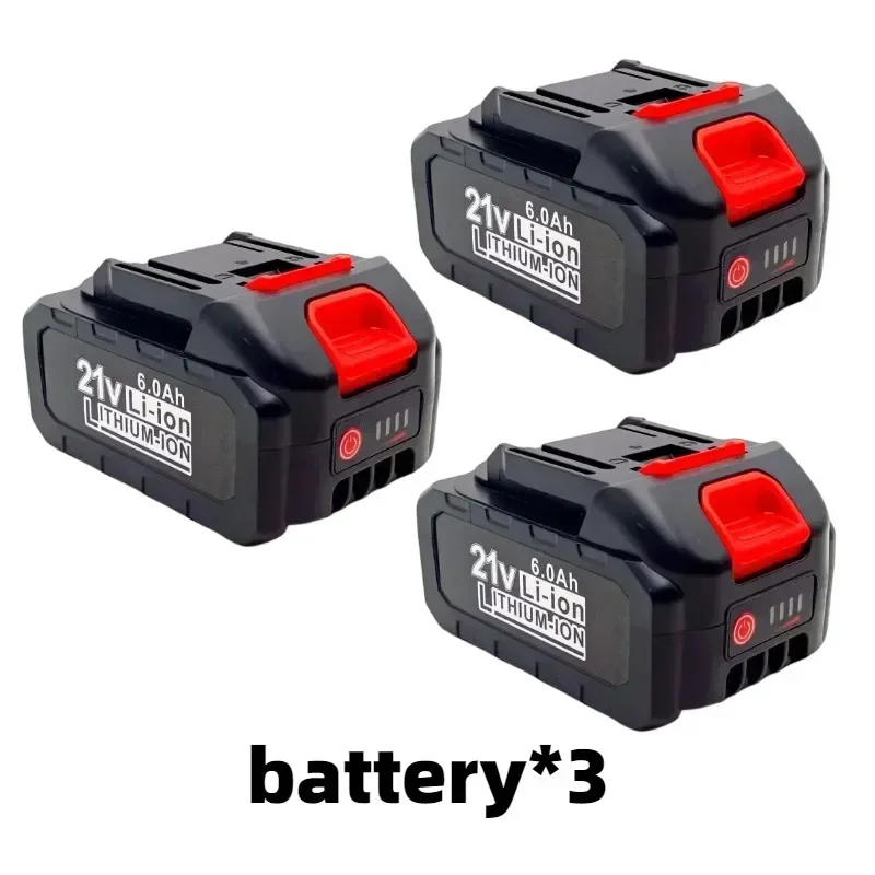 Baterai lithium-ion pengisi daya Cepat 21V 6000mah baru untuk peralatan listrik, cocok untuk BL1850, BL1840, BL1440 (196391-6)