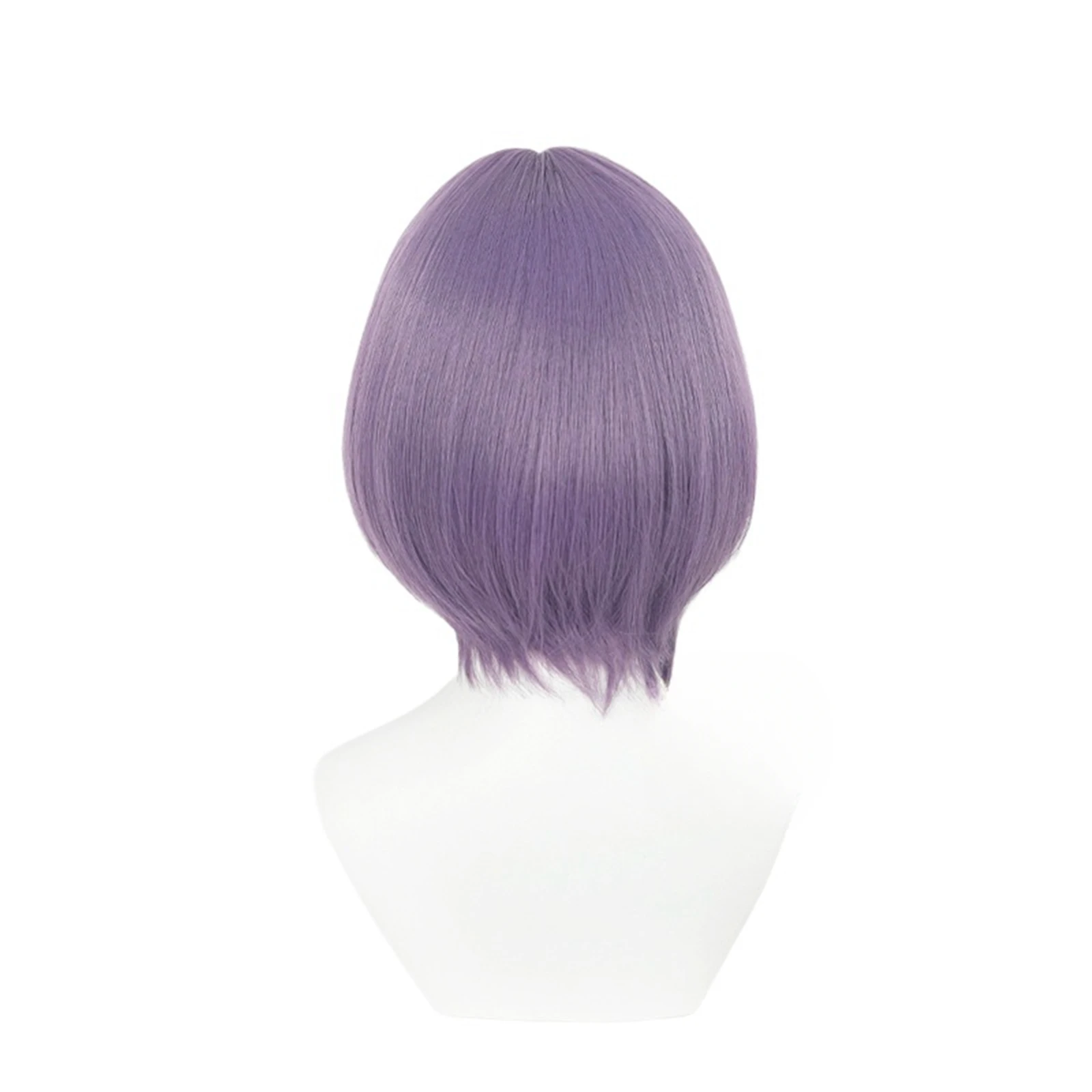 موجيكا أموريس شعر مستعار تأثيري دور اللعب كتم الأرجواني بوب حلاقة شعر مستعار لحفلة كرنفال الهالوين