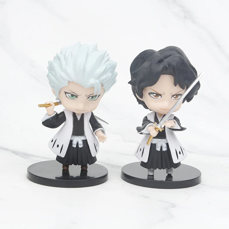 Bleach Rukia Kuchiki Kurosaki Ichigo Hitsugaya Toushirou PVC Statue Action Figurine Desk Collectible Model Toys Figures Gift