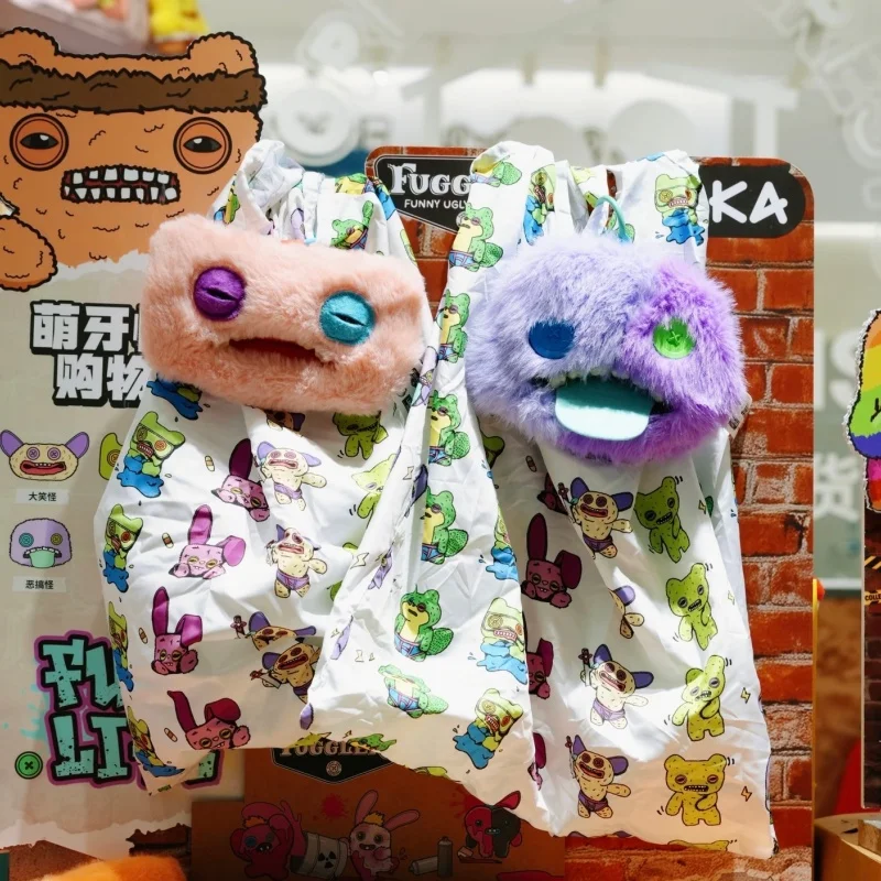 Hot Selling Genuine Stock Cute Tooth Monster Shopping Bag Fuggler Tooth Monster Toy Cartoon Pendant Blind Box Collection Gifts view 3