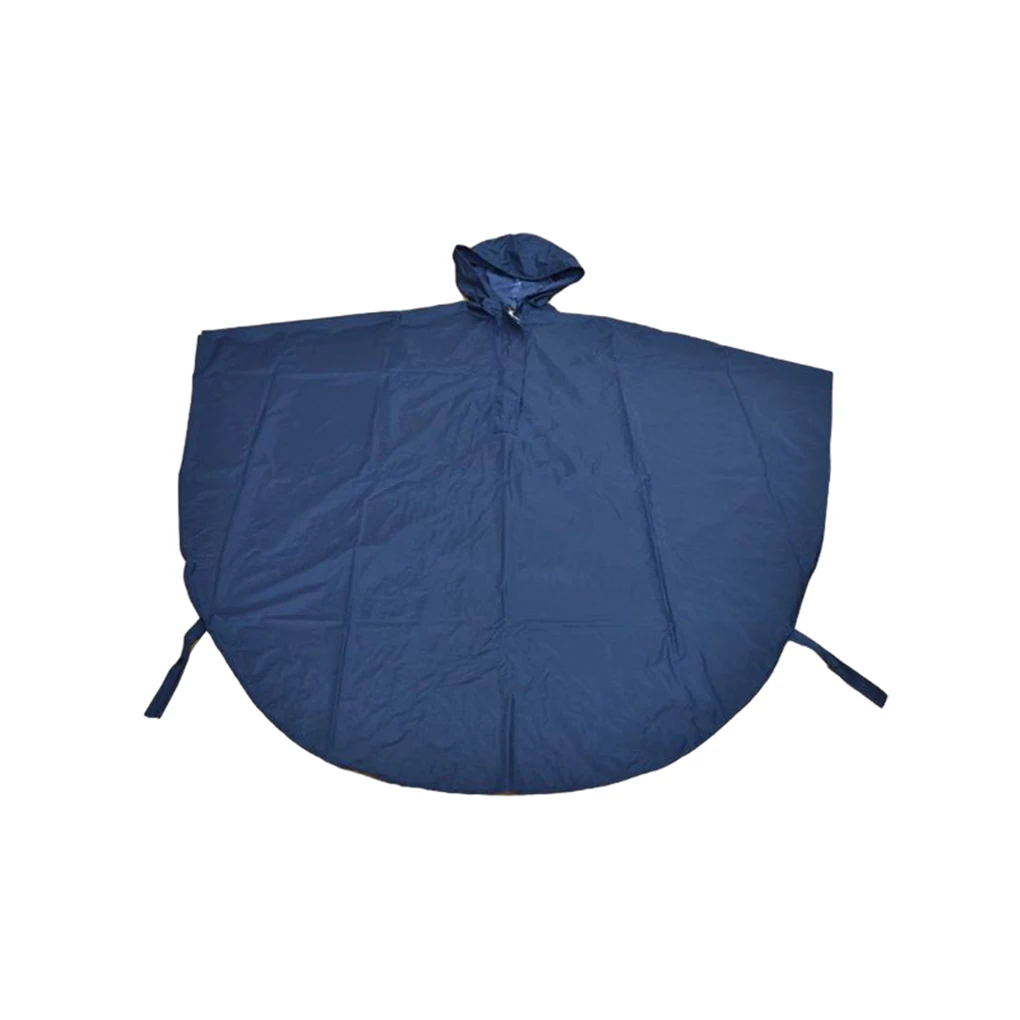 Transparent Forehead Pad Waterproof Rain Poncho For Wheelchair Users Waterproof Fabric Raincoat Blue