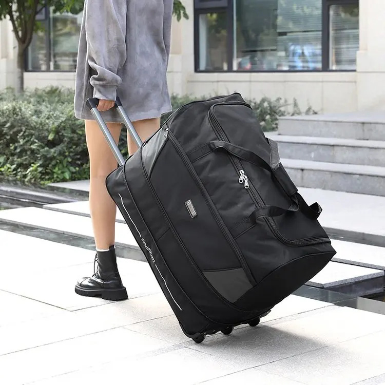 

Large Capaci Ox Cloth Lage Bag with Handle for Men Travel Handheld Che-In Bag Moving Storage Paaging Quilts