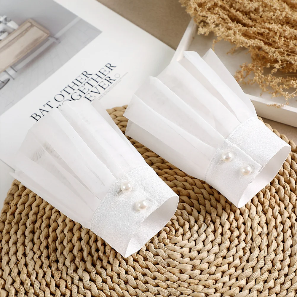 1 زوج الأصفاد وهمية الأكمام انفصال المعصم الأصفاد للنساء حفل زفاف حفلة موسيقية فستان اكسسوارات مصاص دماء العد زي