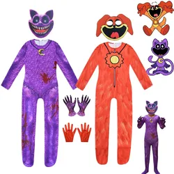 Smiling Critters Cat Cosplay Costumes Smiling Critters CATNap Dogday Jumpsuit Halloween Carnival Party Dress Up Suit for Kids