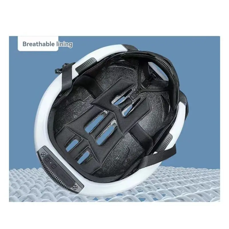 ABLB-Ultra-Clear Video Recording AI Bluetooth For Safety Helmet For Cycling Electric Bike Motorcycle Black