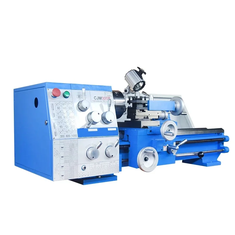 CJM320B Metal Lathe/AC 750W Motor All Steel Gear Lathe/38mm Spindle Bore Hole