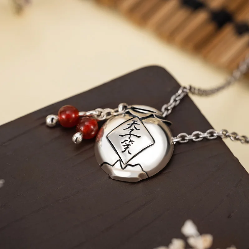 Grandmaster of Demonic Cultivation Pendant Silver 925 Sterling Cross Jewelry Necklace The Untamed Wei Wuxian Lan Wangji MDZS