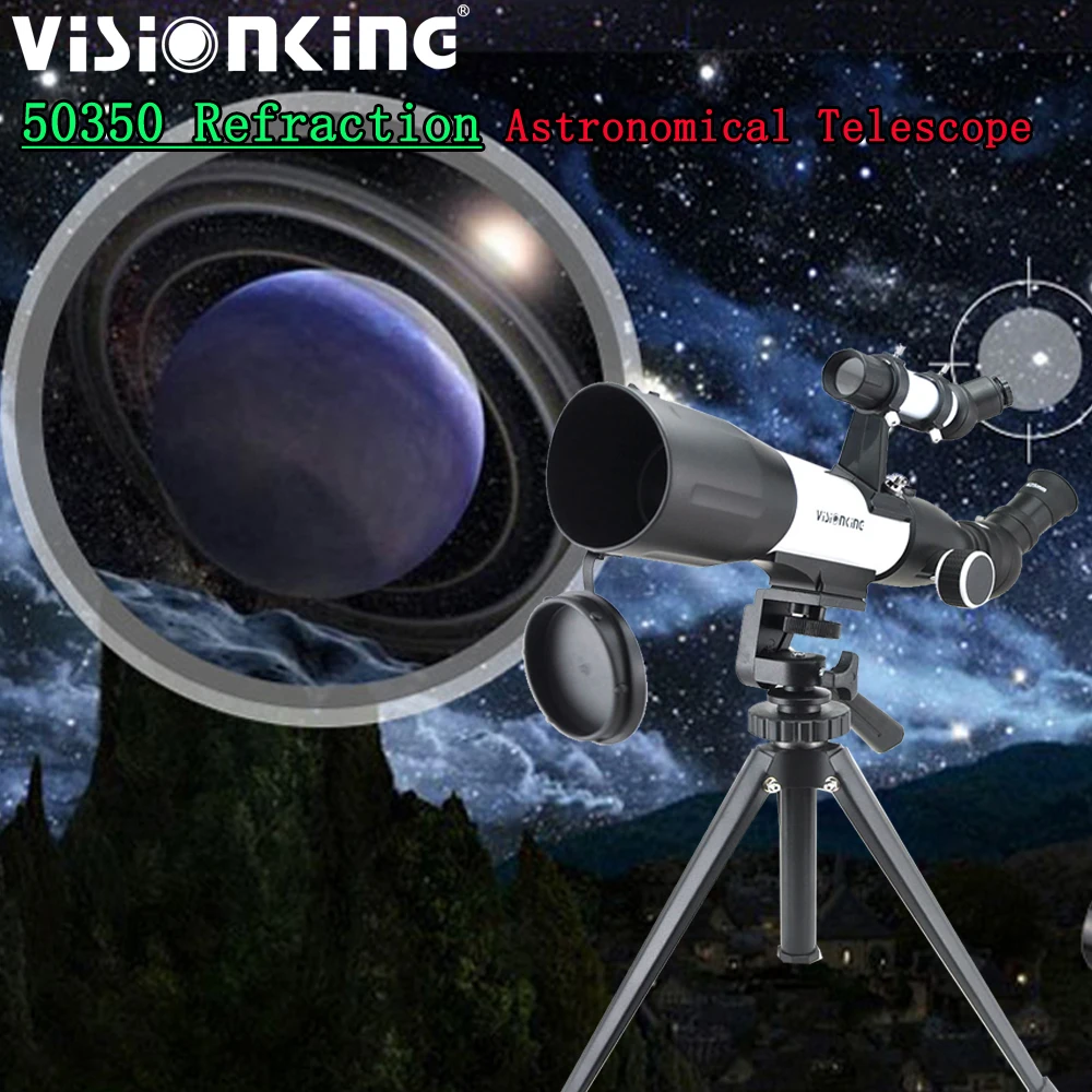 

Visionking Protable 50350 Refraction Astronomical Telescope Moon Space Observations With Tripod Professional 120x HD Monocular