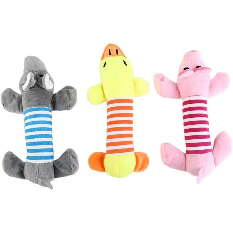Dog Squeaky Toy Stuffed Animals Dog Plush Toy Dog Chew Toy for Small Dogs Medium Dogs Squeeky Doggie Toy Puppy Toy Squeak