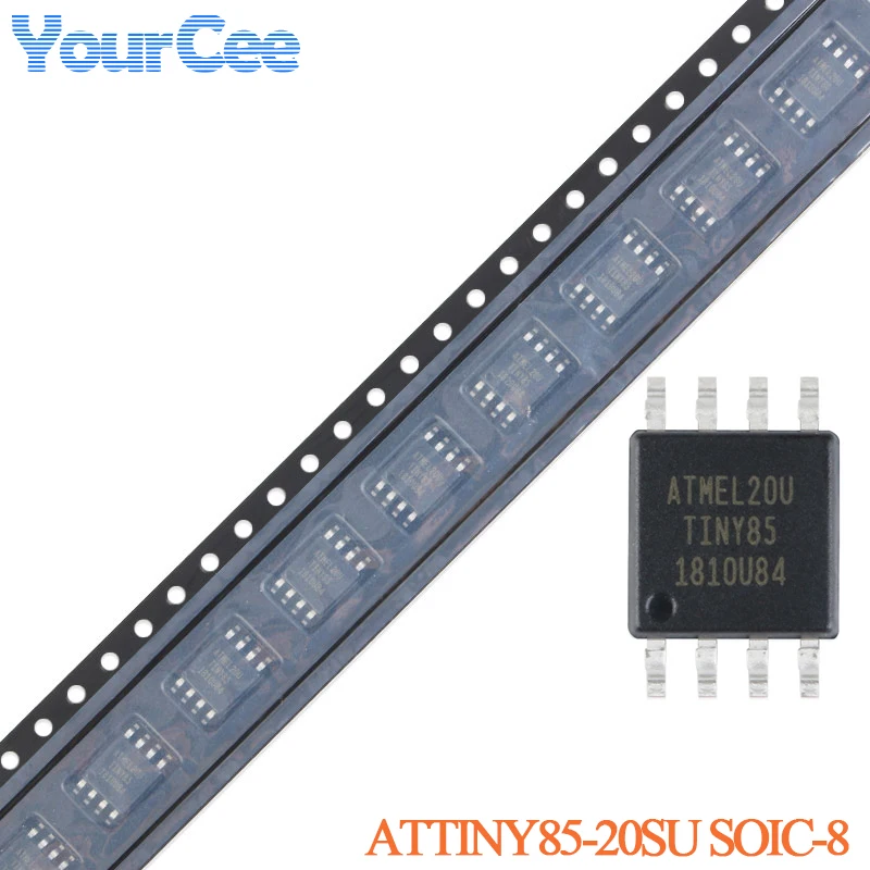 20 sztuk/1 sztuk ATTINY85 ATTINY85-20SU ATTINY SOIC-8 8KB 20MHz 8Bit mikrokontroler SMD układ scalony ATTINY44A-SSUR ATTINY13A-SSU ATTINY10 — zdjęcie 3