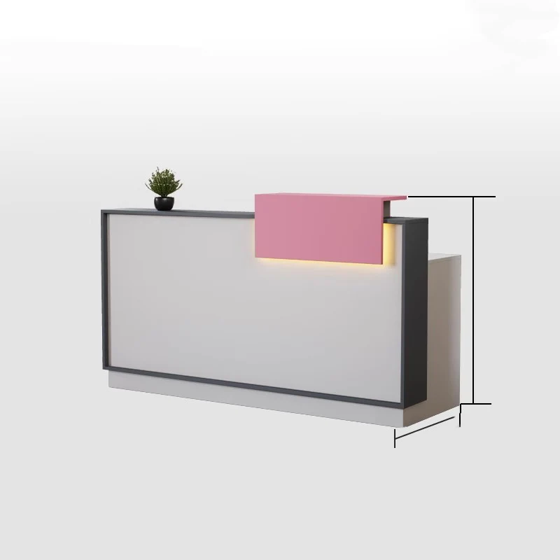 

Office Hair Salon Reception Desk Counter Decorations Beauty Aesthetic Vintage Reception Desk Counter Modern Commercial Furniture