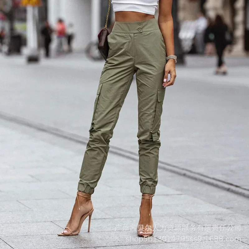 Cargo Pants Women  New Military Green Casual Work Pants Women