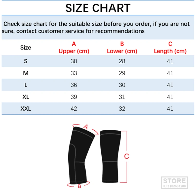 DAREVIE Cycling Leg Warmer Thermal Fleece Winter  Knee  Compression Warm Half Leggings Anti-slip Men Women