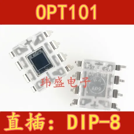 5 pcs PT101 OPT101 Photoelectric Sensor Is Directly Inserted Into DIP-8  OPT101P