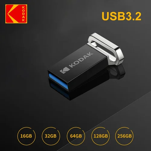 Imagen 2 del producto KODAK-Mini unidad Flash USB para coche y PC, Pendrive de alta velocidad de 140 MB/s, 16GB, 32GB, 64GB, 128GB, USB 2,0, K113