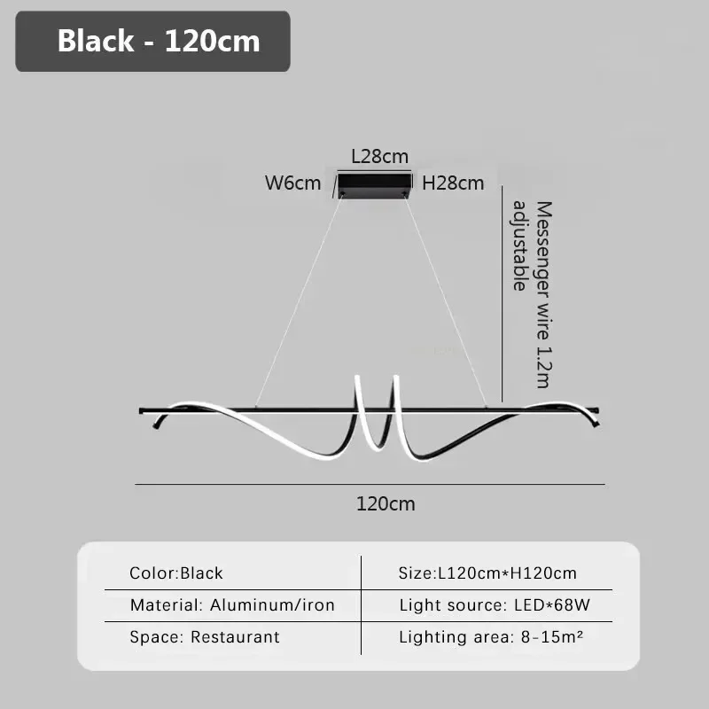 Moderne LED-hanglampen voor eetkamer Keuken Hanglampen Minimalistische binnenverlichting Home Decor Wit Zwart Keukenlampen
