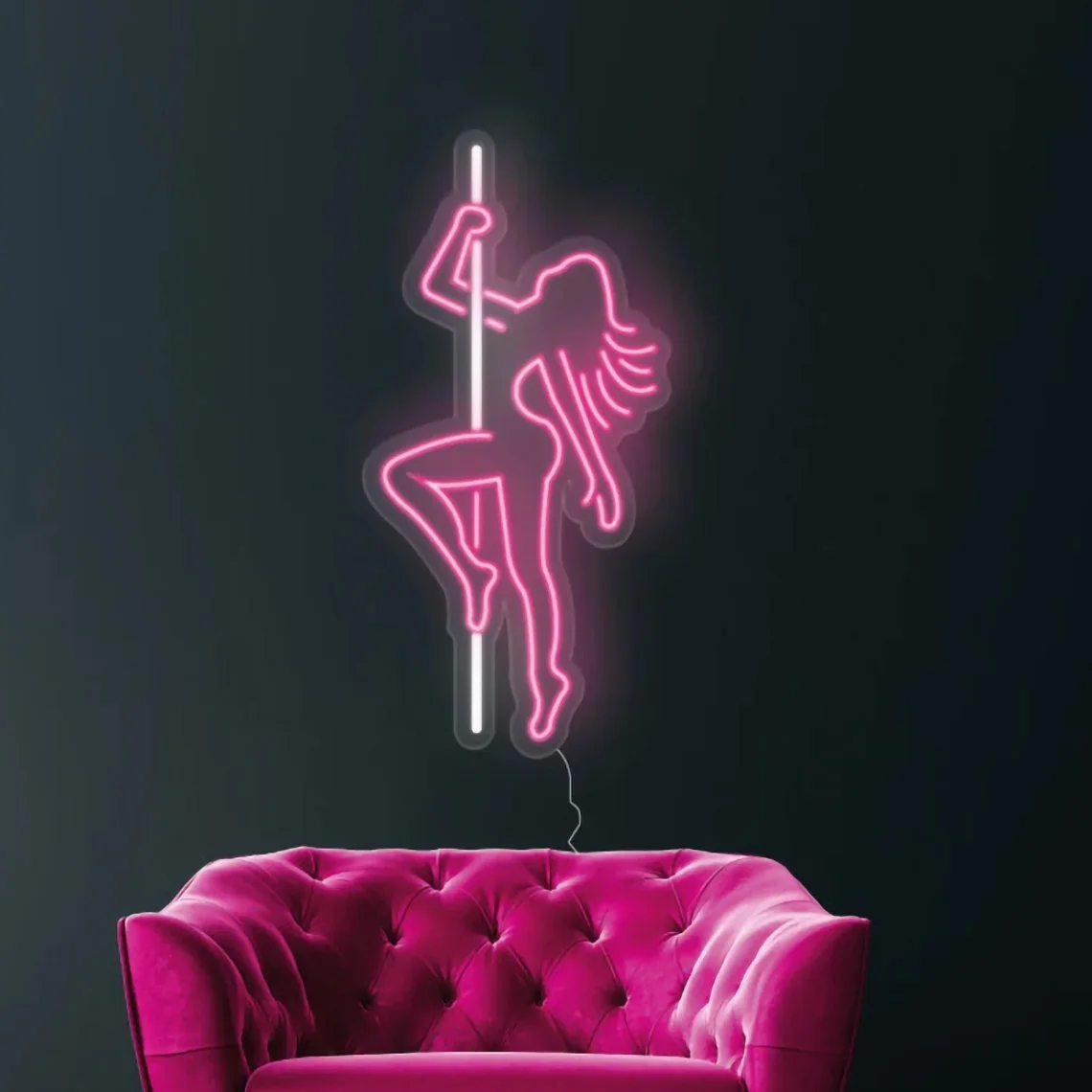 Pole Dancing Neon Sign Pole Studio Sign Pole Dance Wall Art Decor Beer Bar Decor