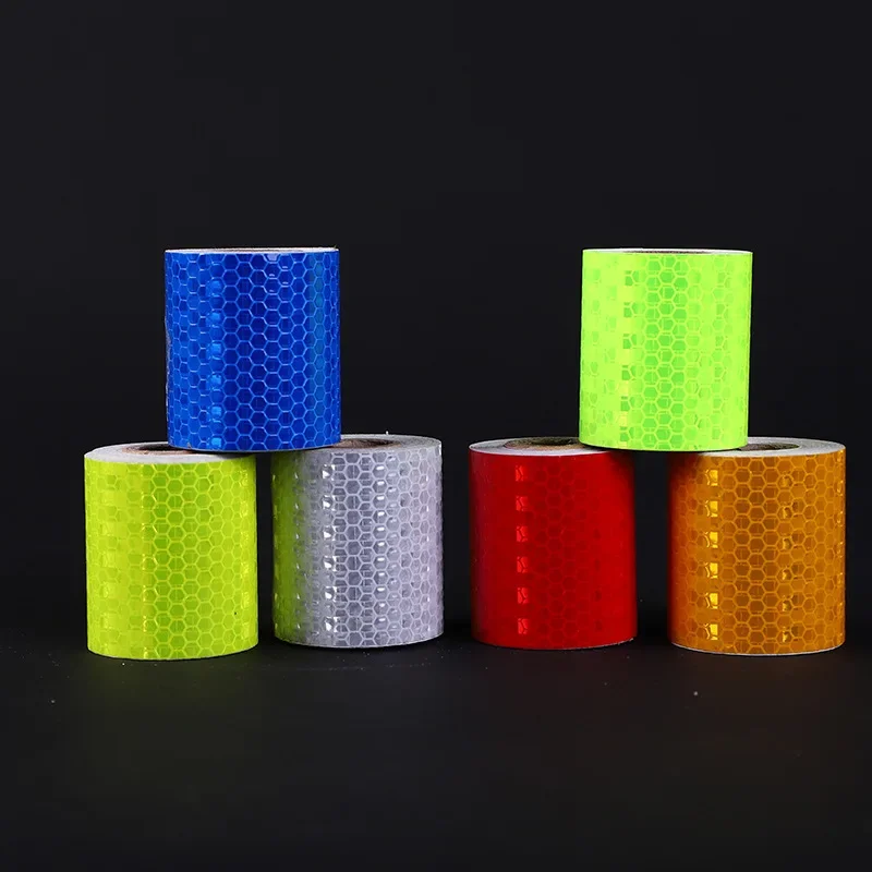 5cm*300cm Car Reflective Tape Safety Warning Car Decoration Sticker Reflector Protective Tape Strip Film Auto Motorcycle Sticker