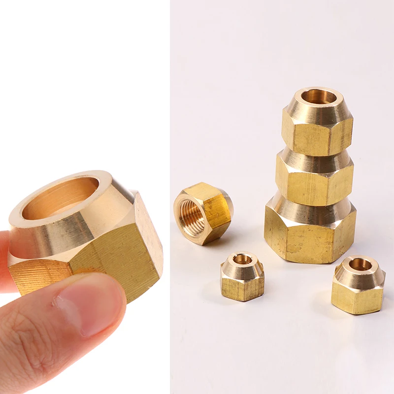 1 peça 45 graus sae-padrão 1/4 "3/8" 1/2 "3/4" adaptador de encaixe de tubulação de porca de latão flare ar condicionado
