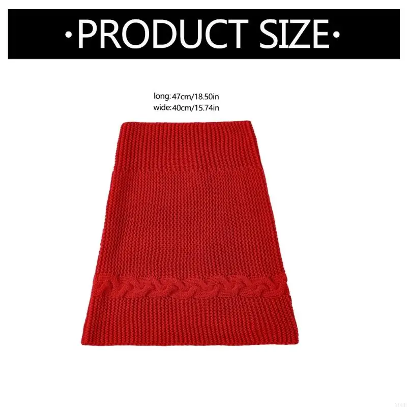 وشاح محبوك قبعة تدفئة للرقبة بلوفر متكامل تصميم شال من القماش الناعم للنشاط الخارجي سهل العناية بالغسيل Y08E