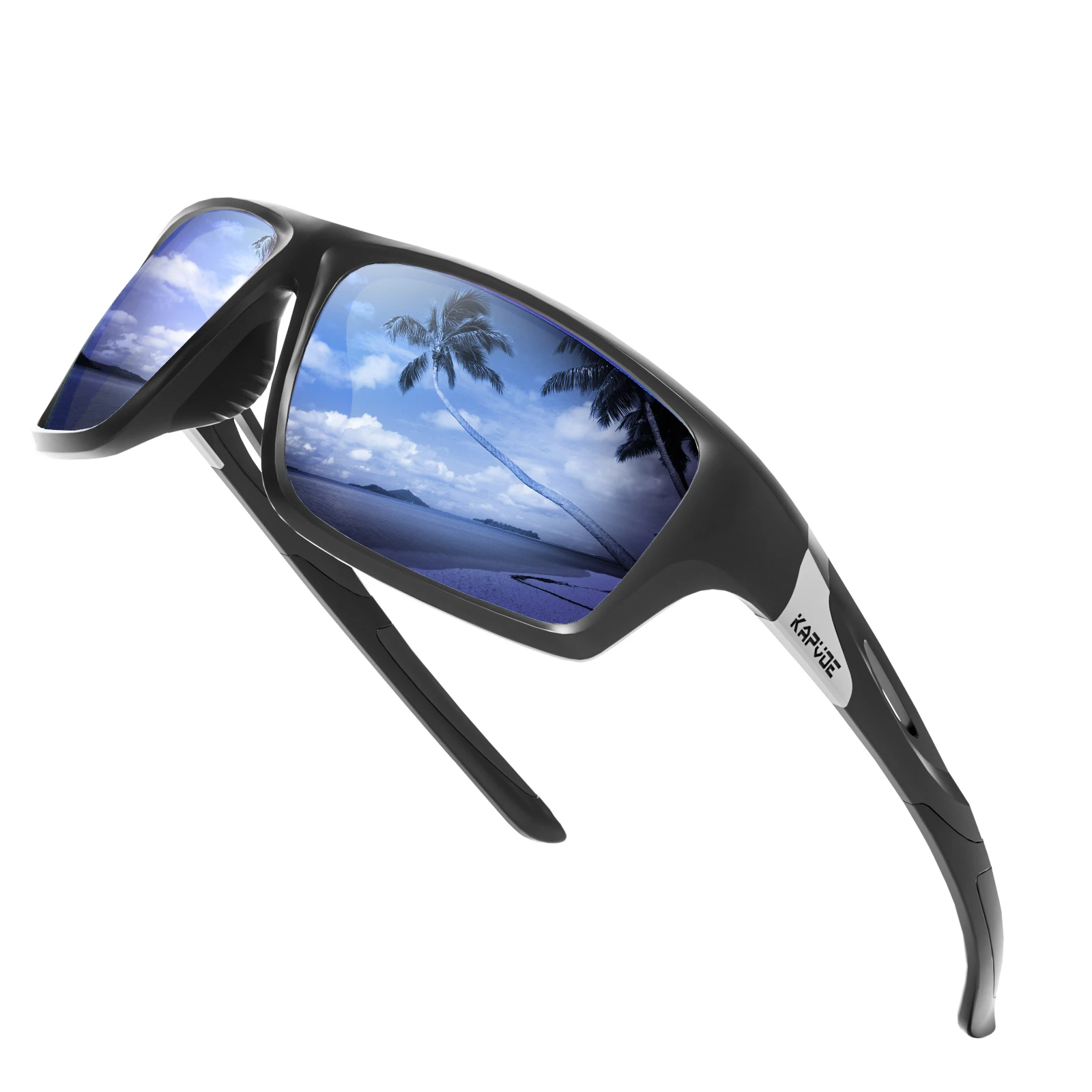 Kapvoe Wanderbrille Polarisierte Sonnenbrille Radfahren Mann Frauen UV400 Fahrradbrille Sportbrille Fahrrad MTB Fahrradbrille