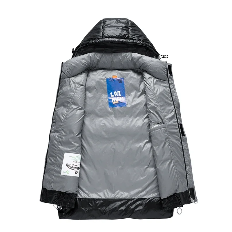Women Men Duck Down Jacket Thicken Winter Padded Zipper Solid Waistcoat Outdoor Causal Sleeveless Fashion Male Hoodies Vest Coat