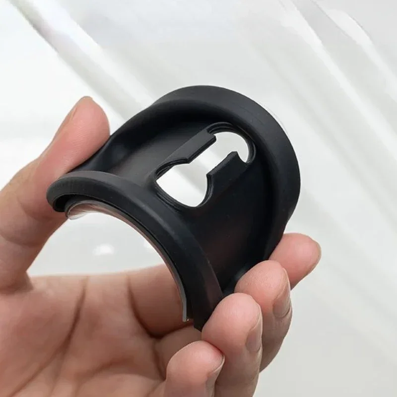 

For Audi A4 A6 Q5 A3 A5 Q3 Q7 2008-2024 Silica Gel Black Car Door Lock Cover Trim Interior Car Accessories