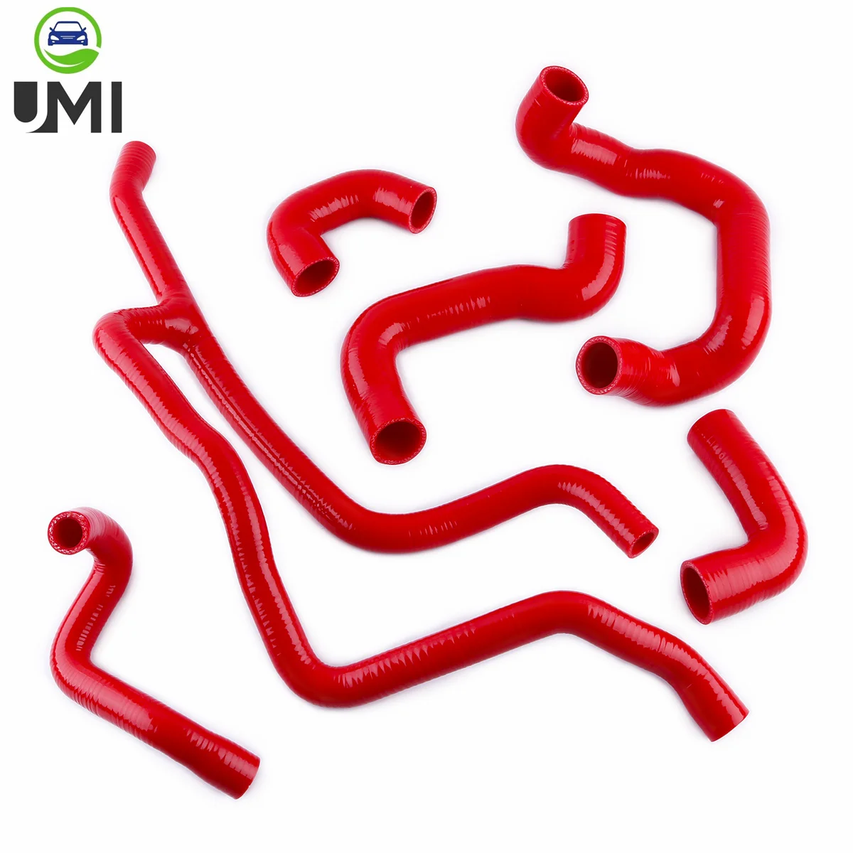 6PCS 3PLY For 1988-1993 BMW E30 325i 325ix 320i 2.0L M20 3 Series Non-A/C 6cy Silicone Hose Radiator Coolant Kit 1989 1990 1991