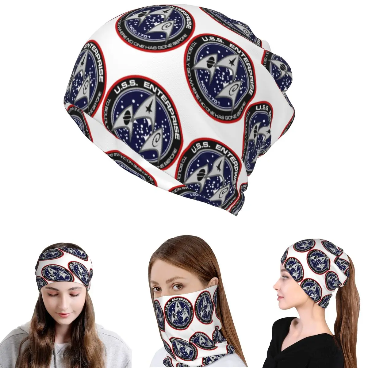 

Star Treks Science Fiction TV Series Bandana Neck Gaiter Mask Scarf Multi-use Cycling Scarf Beanies Hat Unisex Adult Breathable