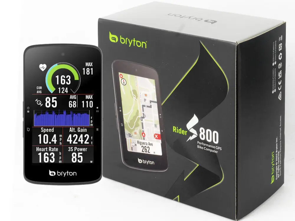 NEW Bryton Rider S800 Bike Computer GPS Touchscreen + Extension global version