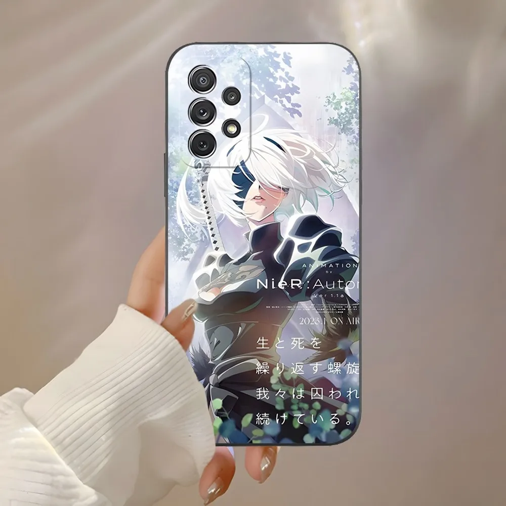 Nier Automata 2b Anime Phone Case for Samsung S24 Ultra S22 S23 S20 Fe S21 Plus Galaxy A54 A34 A24 A53 M54 Note 20 Back Cover