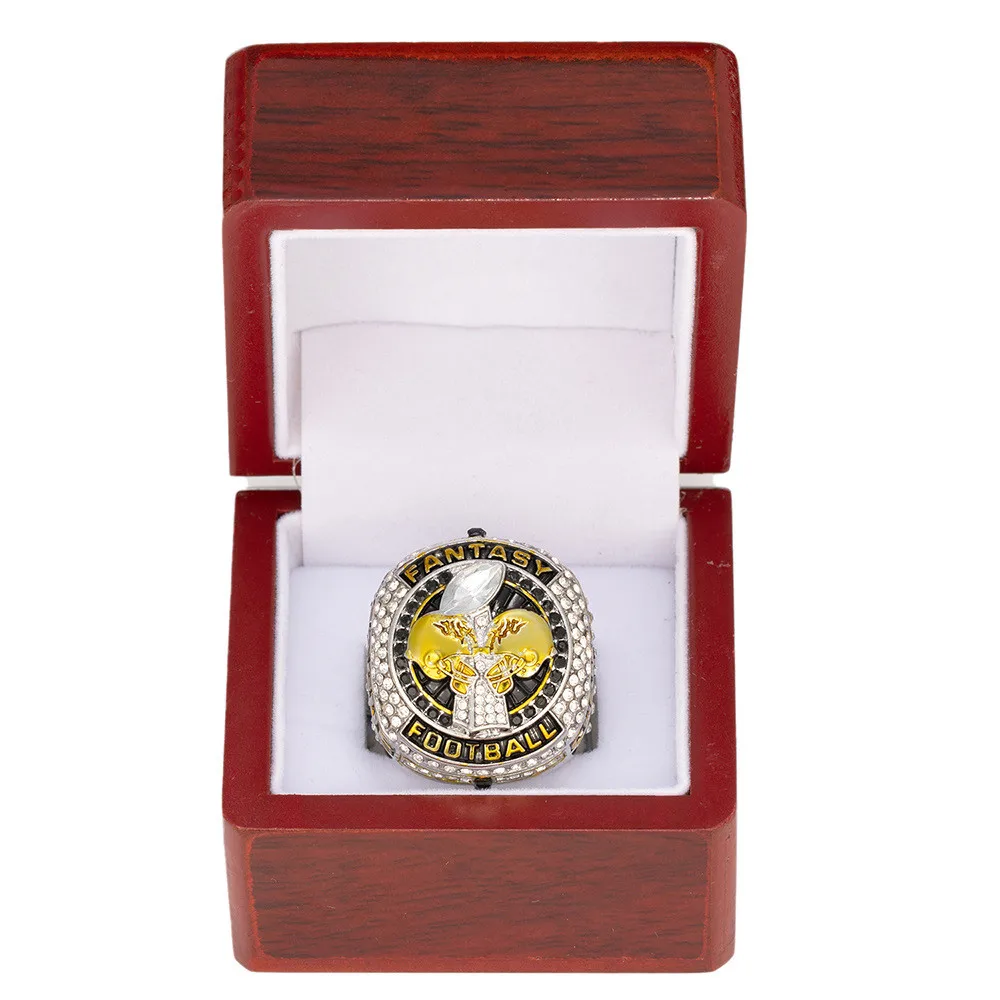 2025 Fantasy Football Championship Ring FFL MVP Trophy Prize for Fans Mens' Souvenir Gift Size 8-14