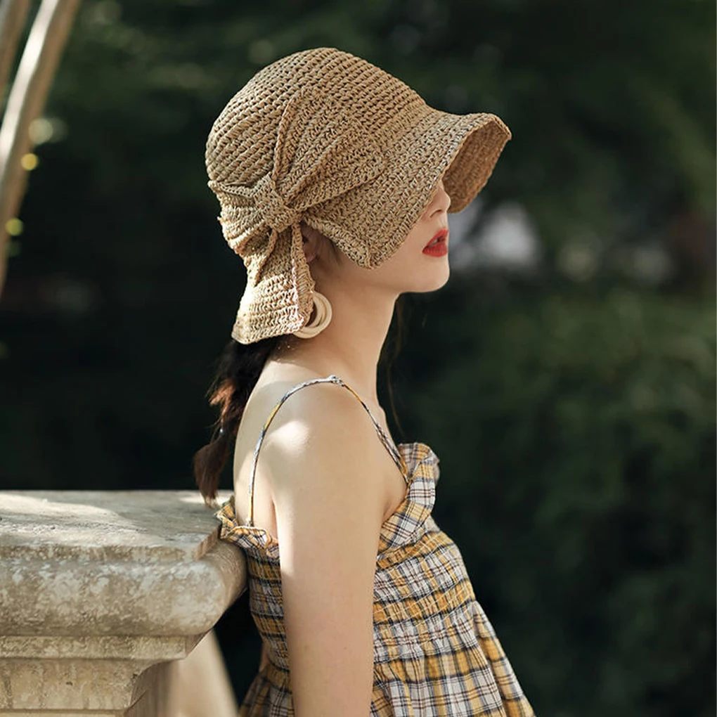 Fiber Brim And Bow Summer Hat Summer Hat Summertime Fashion Statements And Beautiful Appearance Is