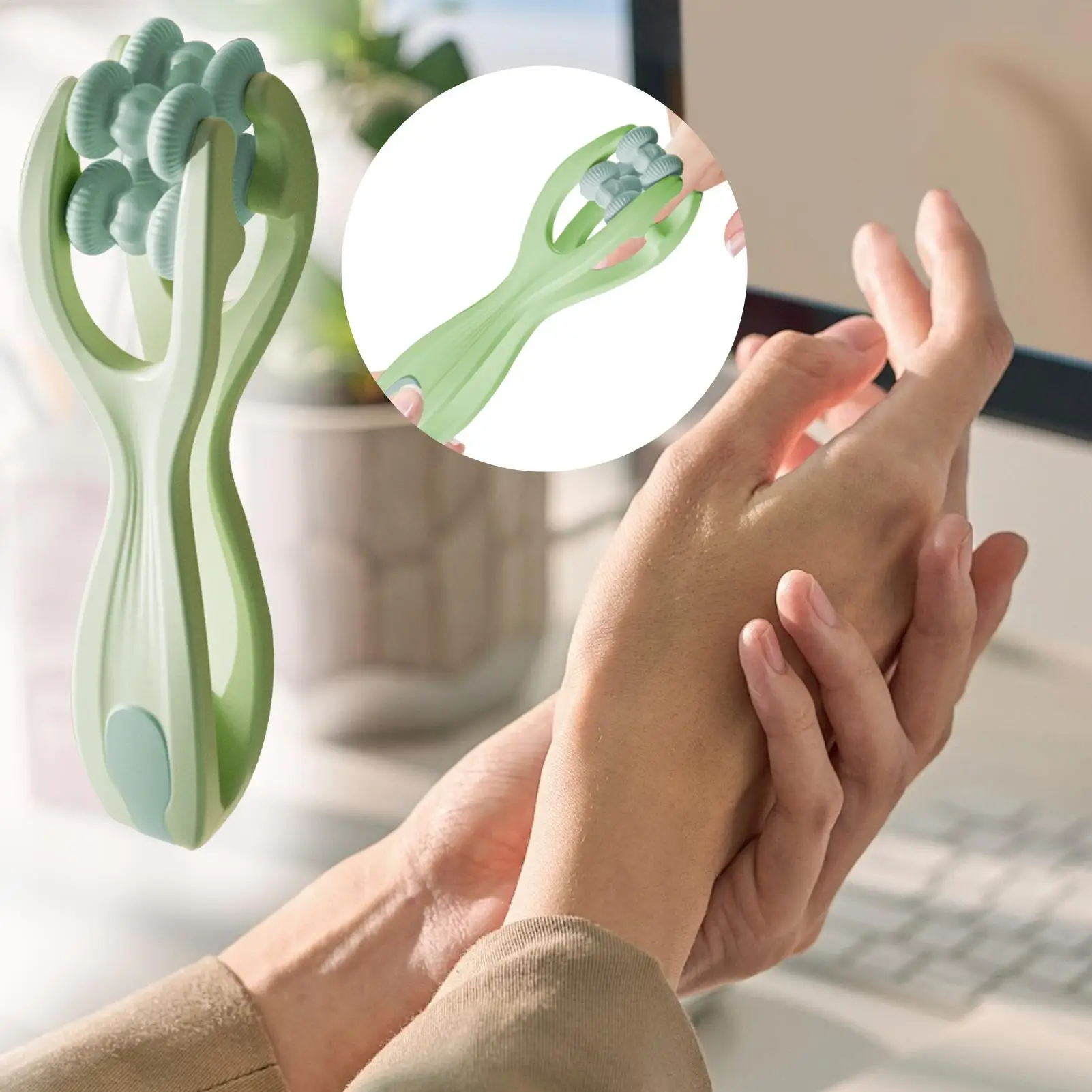 Rollers Finger Massager Mini Finger Joints Massager With Elastic Handle For Finger Blood Circulation & Muscle Relaxation tools