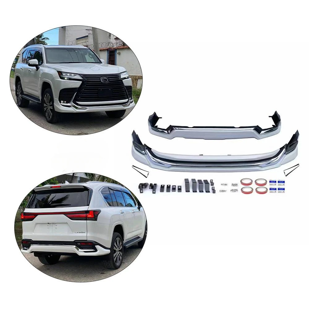 

For Lexus LX600 2023+OEM Car Upgrade To Modelista Body Kit with Front and Back Lips PP Material Manufacturing Without Color