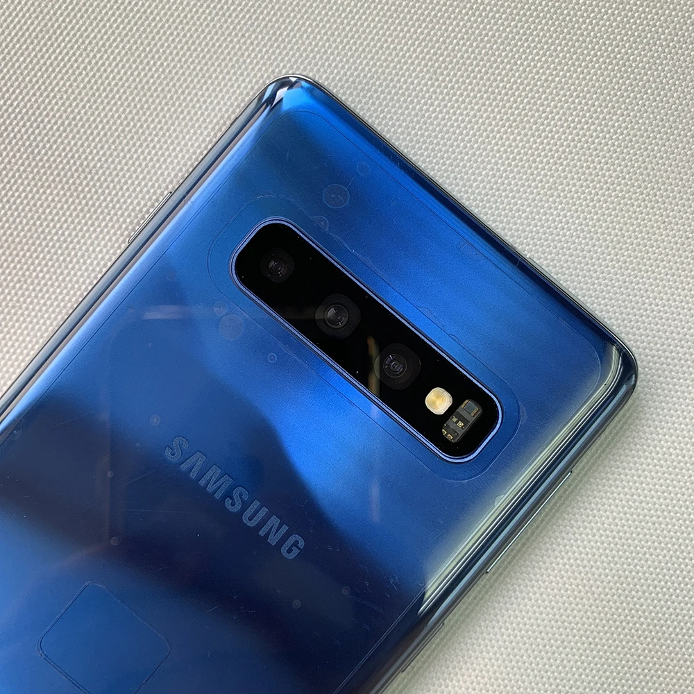 هاتف سامسونج جالاكسي S10 G973U1 G973F 4G الأصلي 6.1 "8GB RAM 128GB ROM بصمة NFC Snapdragon855 ثماني النواة الهاتف المحمول