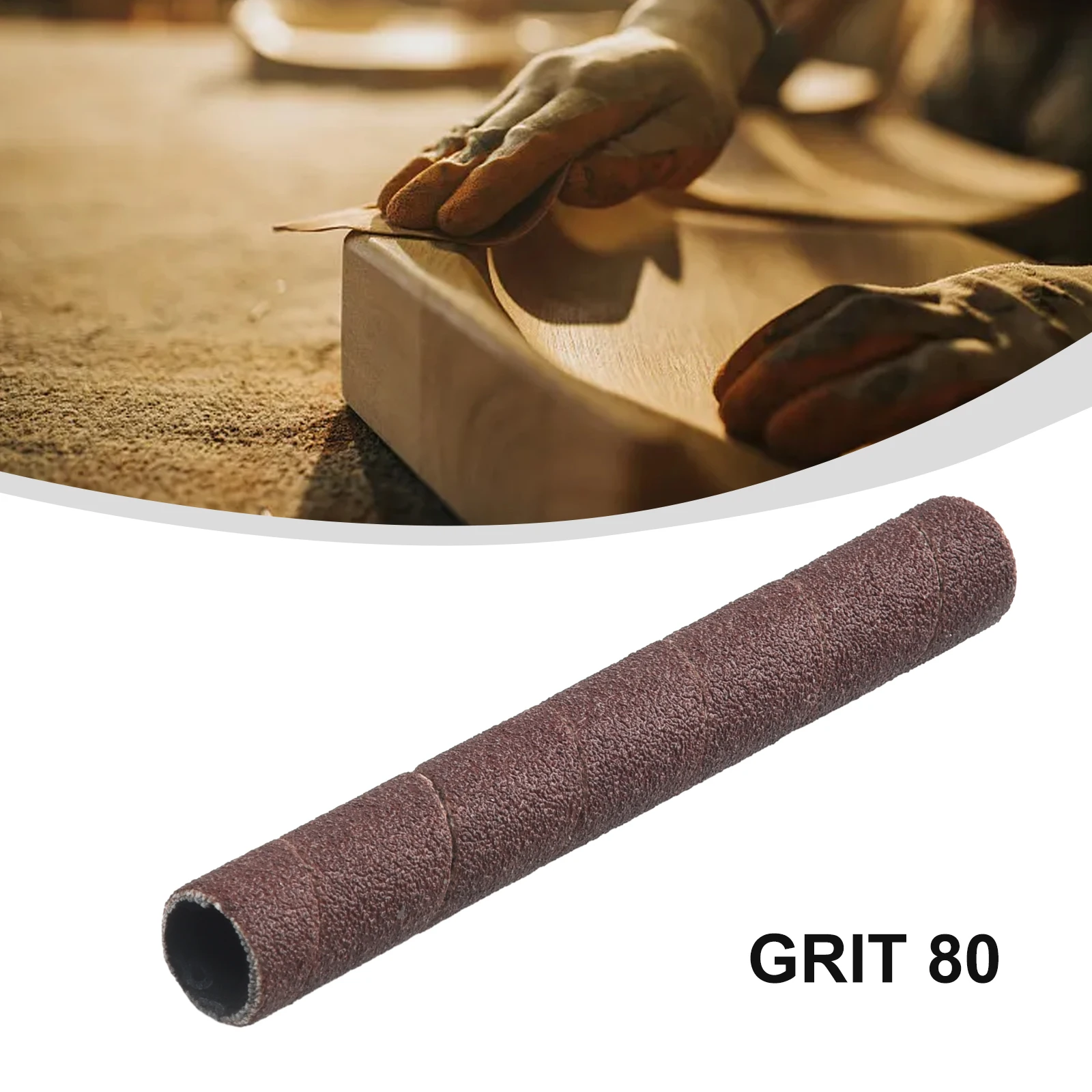 

Sanding Drum Sleeves Sander Sleeves Vibrating Spindle 115mm Length 4.5inch 80/150/240# Accessories Mixed Durable