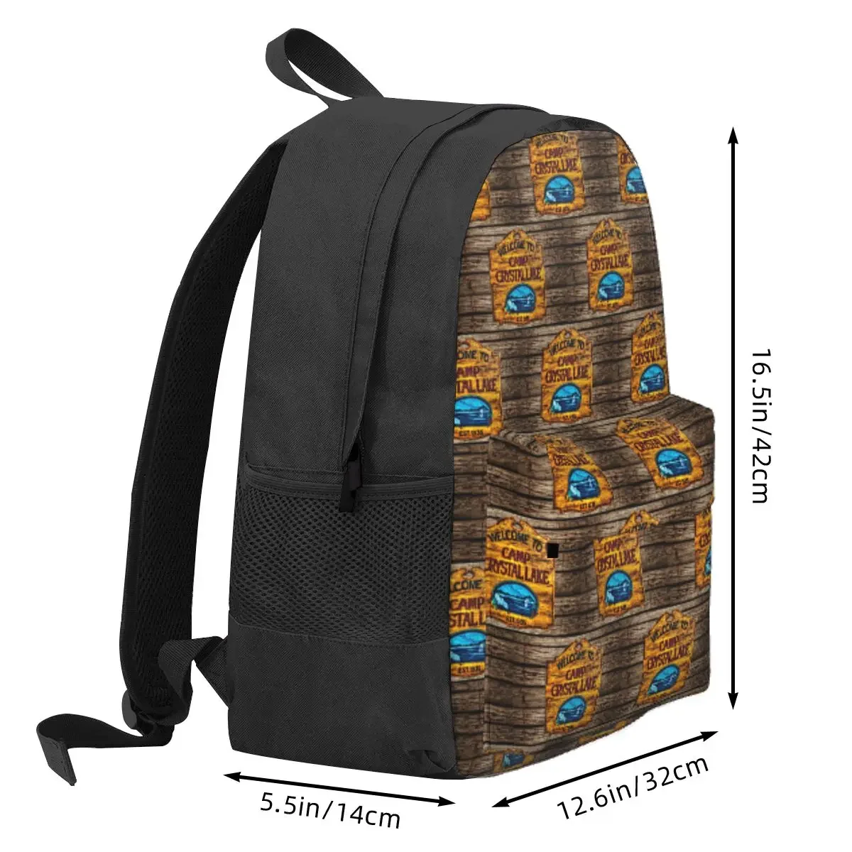 Camp Crystal Lake Backpack Daypack Large Capacity Boys Girls BookBag School Bag Shoulder Bags for Men Women