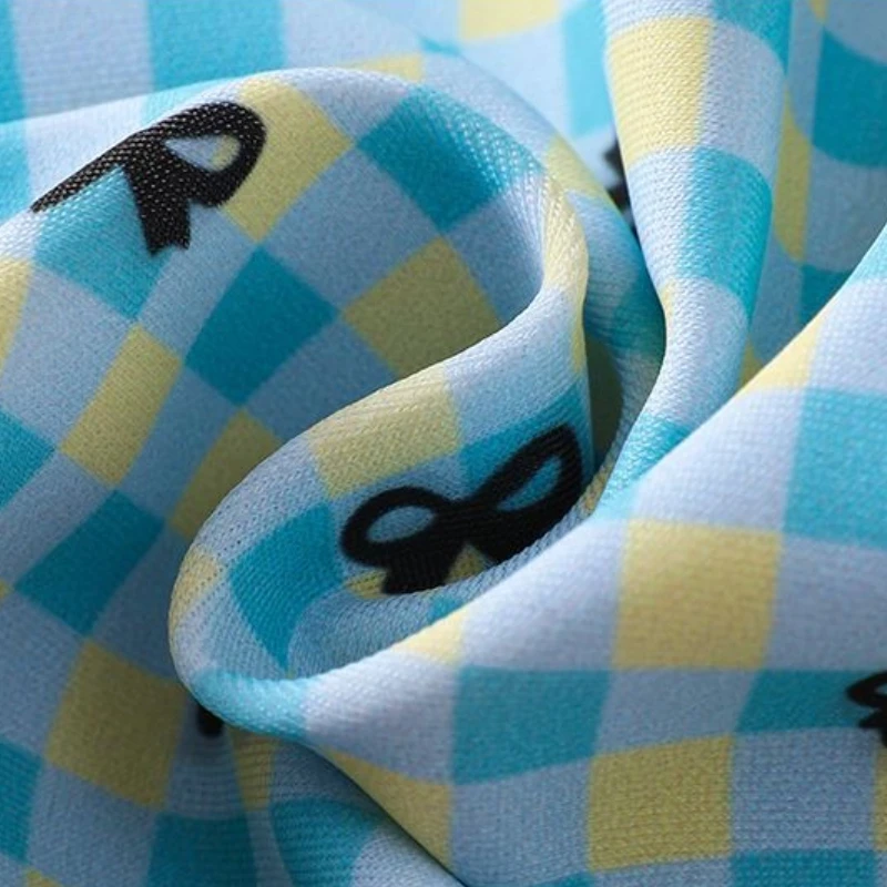 Сексуальный праздничный винтажный комплект из 2 предметов с принтом для пляжной вечеринки, женский бюстгальтер с лямкой на шее, топы + шорты, летний модный костюм 2025 года, приморский купальник