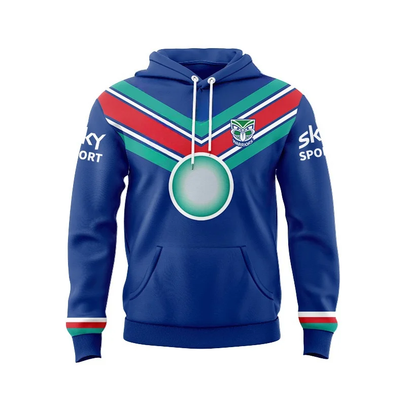 HOODIE New Zealand Warriors rugby jersey men's retro version