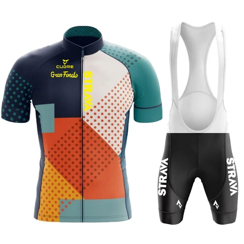 Imagen 2 del producto STRNVN-Conjunto de ropa de ciclismo para hombre, uniforme de manga corta, transpirable, para verano, 2025