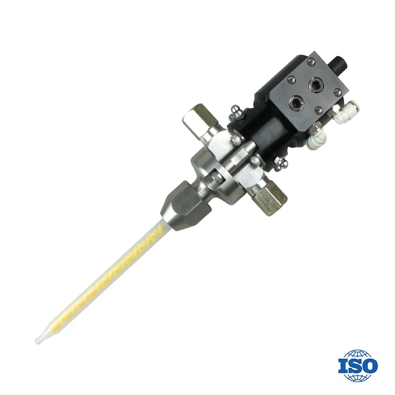 DJF-66  Dual Liquid Precision Dispensing Valve High Pressure Resistant Suction   Dispensing Valve