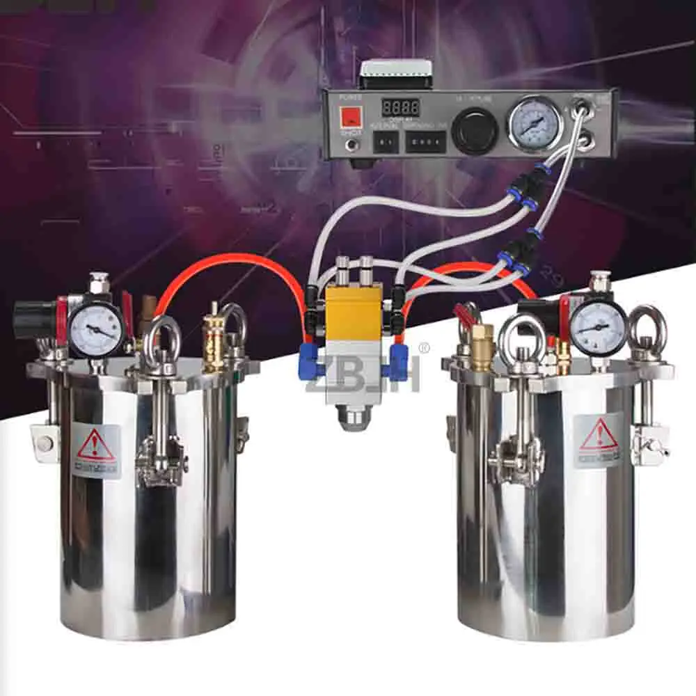 

Набор для дозирования клея AB, 1 дозатор + 1 клапан AB + 2 шт., 10 л, бочка под давлением SUS