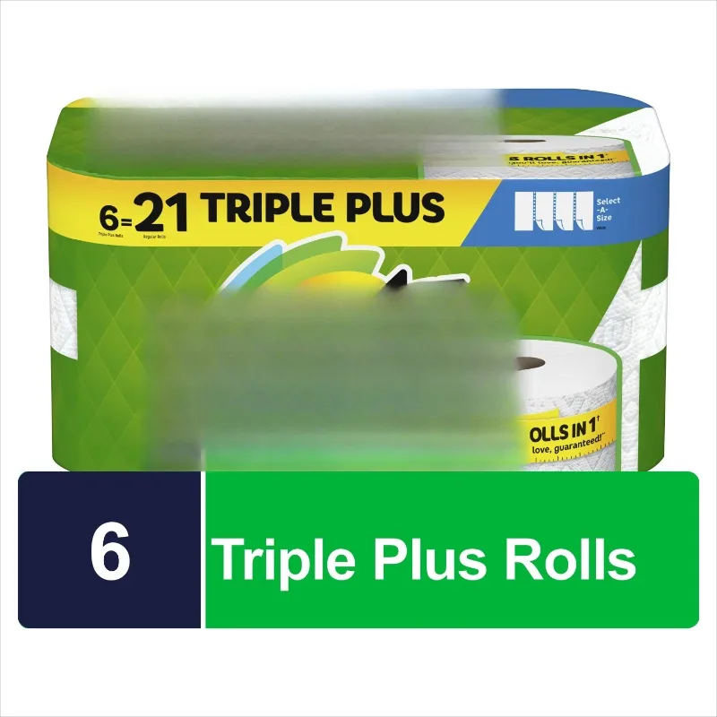 

Select-A-Size Paper Towels, 6 Triple Plus Rolls, White, 158 Sheets Per Roll