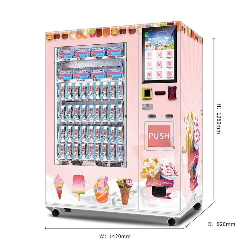 Fully Automatic Vending Machine For Ice Cream Vending Machine Frozen Icecream